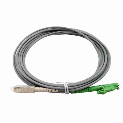 E2000 para SC FC Cordão de Fibra Óptica Blindado de Corda Verde Cable de Aço Inoxidável de Cor