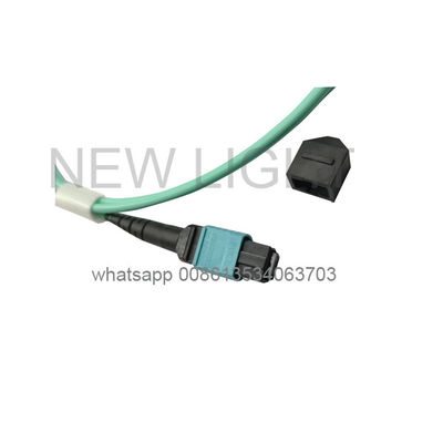 Cabo de Fibra Óptica OM4 MPO MTP de 12 Fibras com Conector LC Duplex para Redes de Alta Densidade