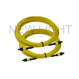 3.0 mm MPO MTP Cable 12 Core Single Mode Fiber Optic Cable para aplicações 40GBase-SR4 e 100GBase-SR4
