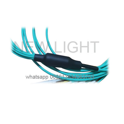 12 Core OM4 MPO MTP Cable para Redes 40/100G com MPO para LC Breakout