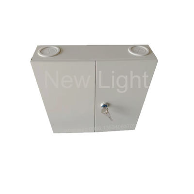 Caixa de Distribuição de Fibra Óptica à Prova d'Água para Montagem em Parede com 48 Portas e Painel de Conexão para Uso Externo e Interno