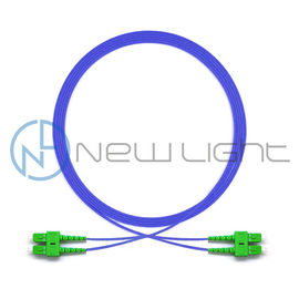 Cabo blindado do remendo da fibra ótica do SC APC 1310nm do metal cerâmico da virola