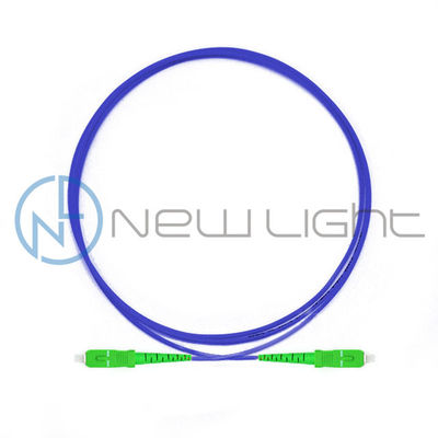 Simplex SC APC cordão blindado de fibra óptica com comprimento personalizado e proteção contra picadas de ratos