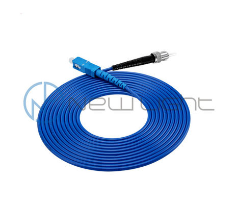 ST SC LC Indoor 3.0mm Armored Fiber Optic Patch Cord com Proteção contra picadas de ratos