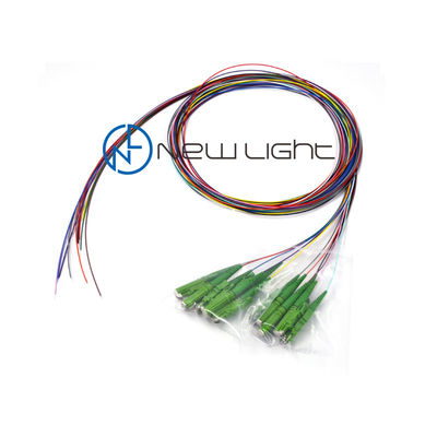 0.9mm 12 Color 40dB Retorno Perda Fibra Óptica Pigtail e Fibra Jumper Cable