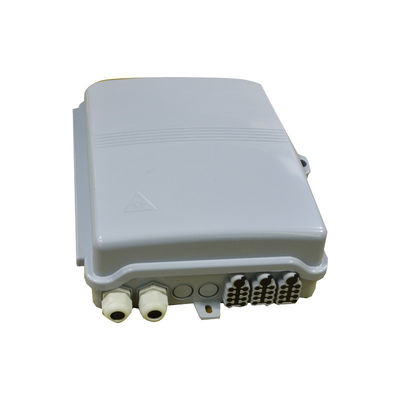 24 Core Cassette PLC Splitter FTTH Termination Box com material ABS e 8 portas para distribuição de fibra