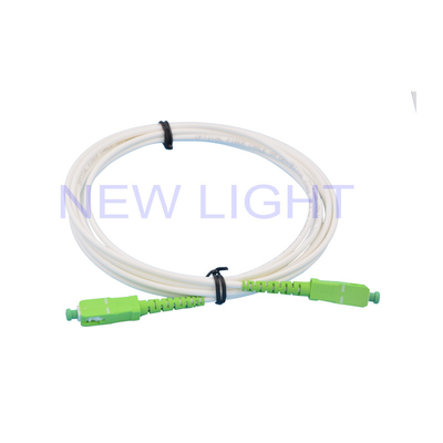 SC simples do PVC de 2.8mm/E2000/fibra de FC/ST cabo de remendo multimodo